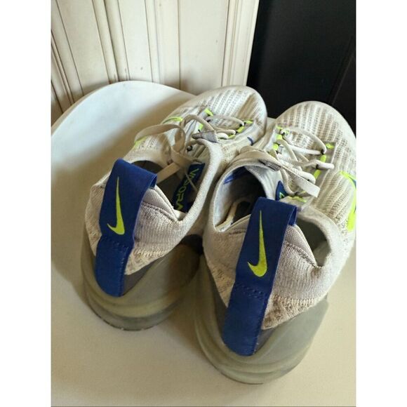 Nike Men's VaporMax 2021 Flyknit Athletic Sneakers White Blue Size 11 - Picture 2 of 15